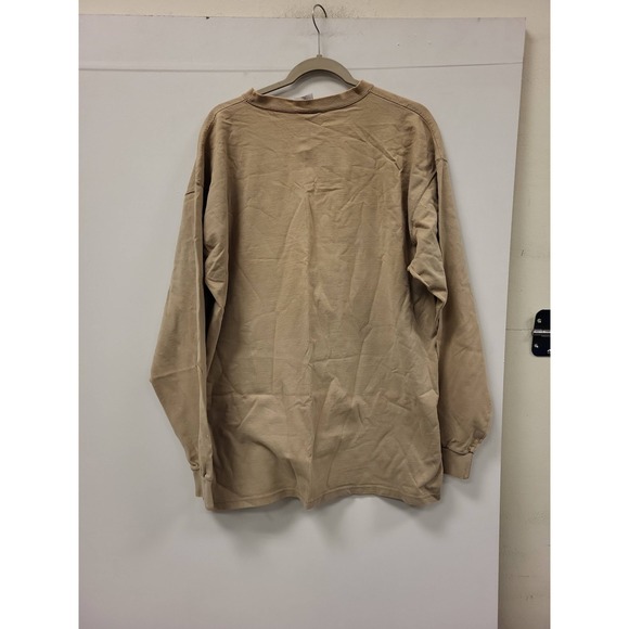 Pluma Heavyweight Cotton Long Sleeve Shirt XL Made in USA Tan Khaki Menswear - Picture 3 of 13
